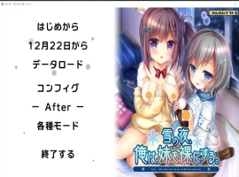 [ADV/汉化] 雪之夜,我将妹妹脱光衣服~雪の夜、俺は妹を菓にする。AI汉化版电脑 [3.3G]-IS充值【37】